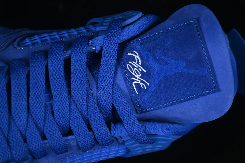 All categories Air Jordan Jordan series basketball shoes Air Jordan 4 Nigel Sylvester x Air Jordan 4 Retro "Blue" AJ4 Joe 4 joint blue brick HF4340-400